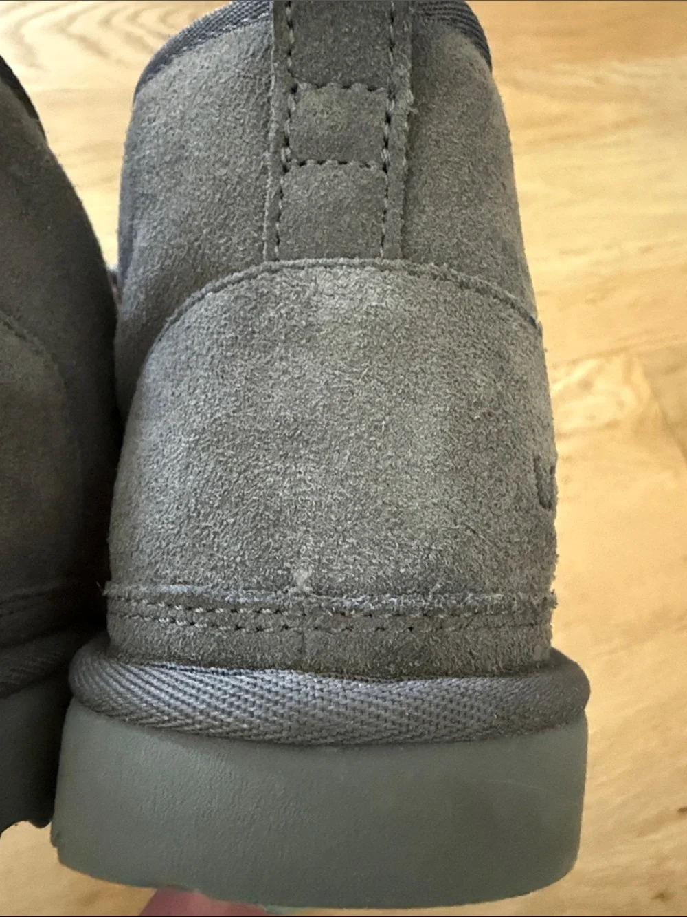UGG NWOT Women’s Neumel Charcoal Grey Suede Lace-Up Boots